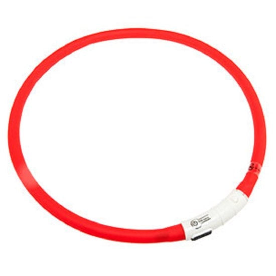 LED EASYDOG halsband - rood - inkortbaar 20 tot 70 CM - oplaadbaar LED EASYDOG halsband - rood - inkortbaar 20 tot 70 CM - oplaadbaar
